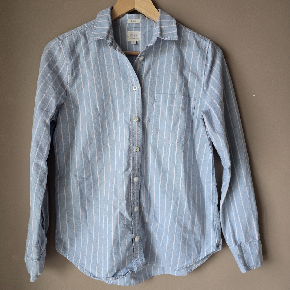 J Crew 100% Cotton Button Down Size XS
